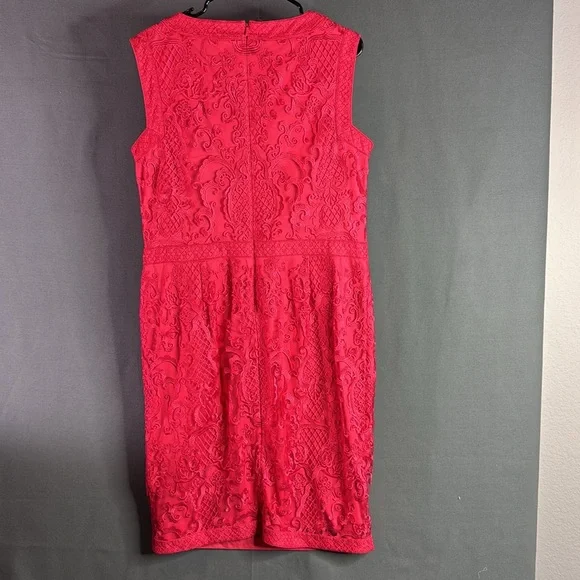 Tadashi Shoji Elegant coral Dress size 16 - Picture 7 of 8